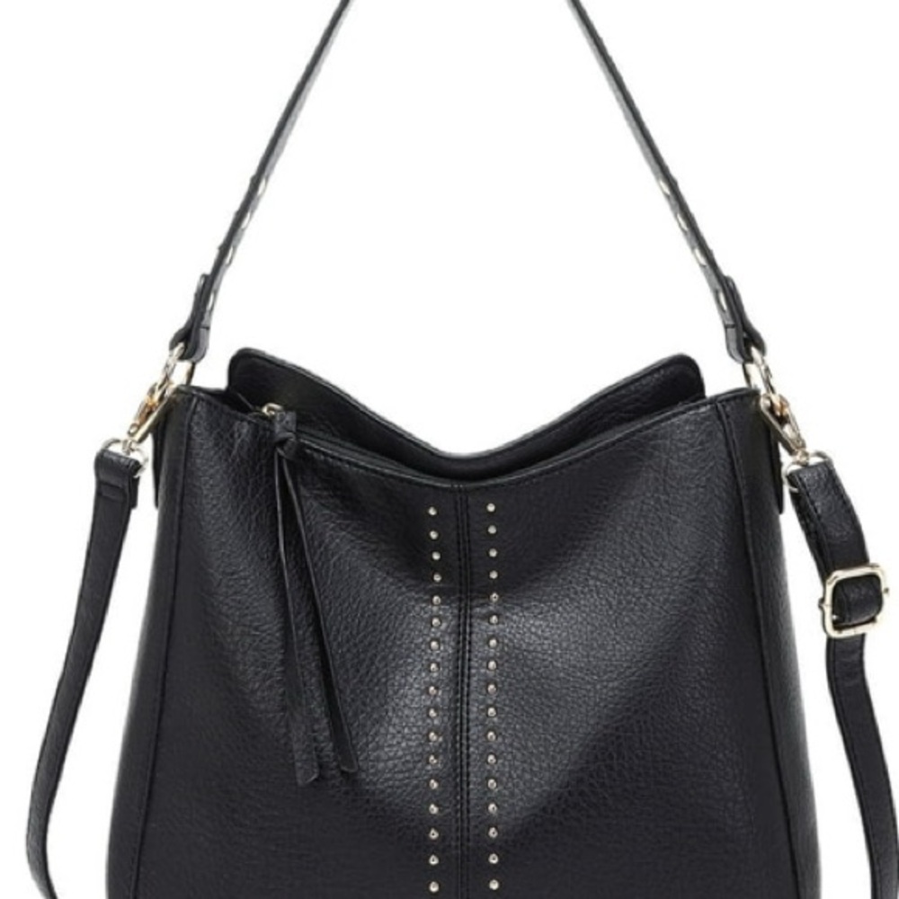 NWOT Black Montana West Ladies Hobo bag with crossbody strap. Stylish Bag!